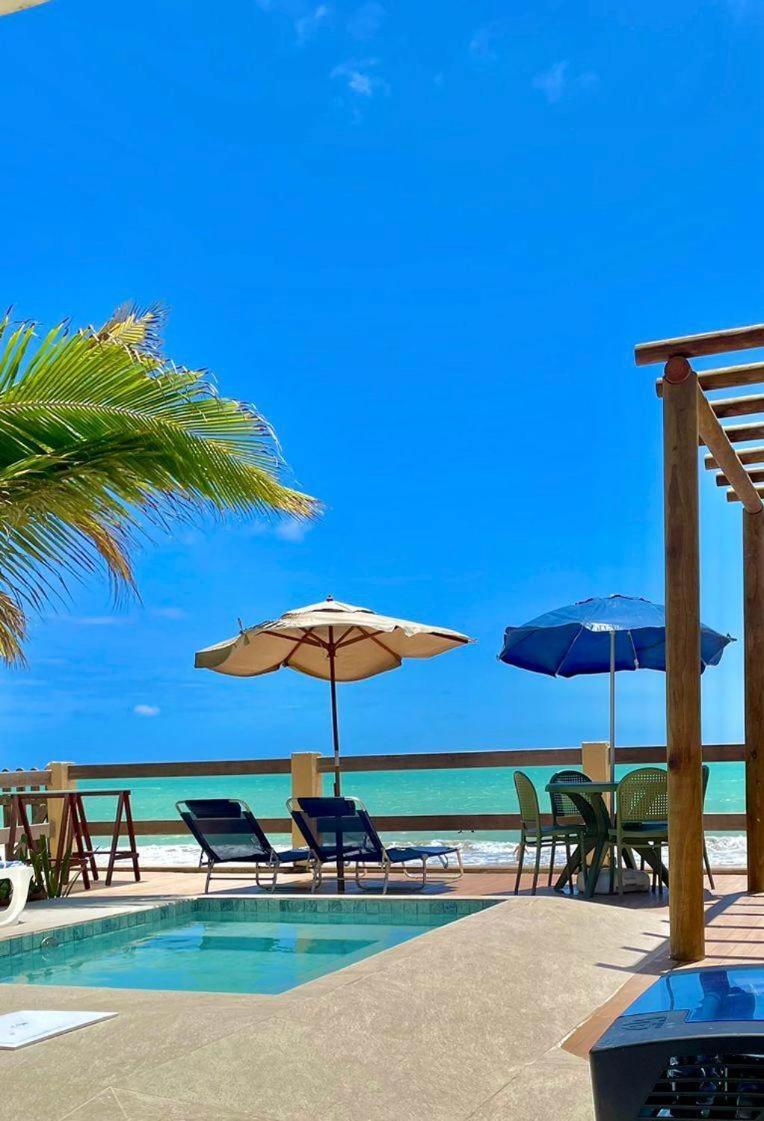 Paraíso na areia da praia Maceió Exterior foto